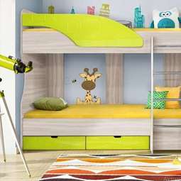 АКЦИЯ!!! Кровать 2-х ярусная «БРИЗ-5» Две расцветки!!!!