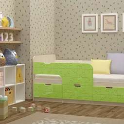 АКЦИЯ!!!! НА Детская кровать "ЮНИОР-9", два размера, разл.цвета!!!!