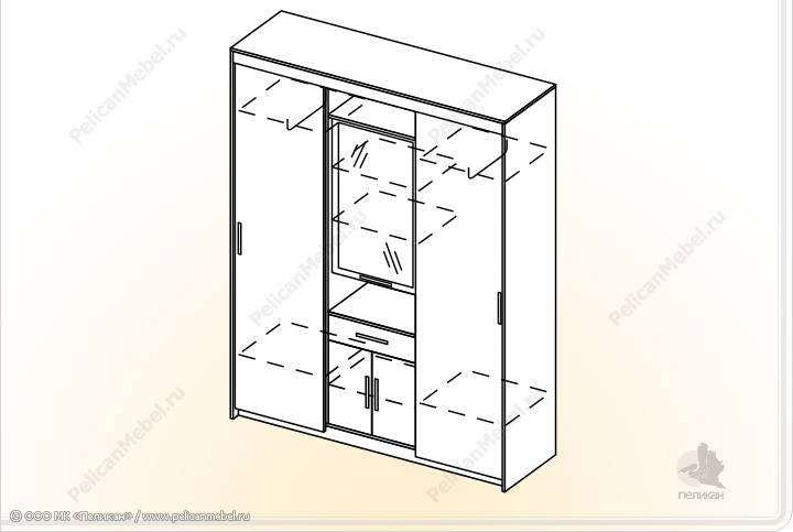 Прихожая «Мелисса К» купе (Пеликан) в Нижнем Новгороде фото 2