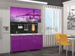 Кухня Бридж,Гранат,Огненный цветок,Фреш и другая фотопечать 1,6м