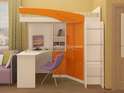 Кровать-чердак «БЕМБИ» МДФ разл. цветовые решения (Регион 058) в Нижнем Новгороде фото 5