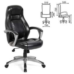 Кресло офисное BRABIX Turbo EX-569, экокожа, спортивный дизайн