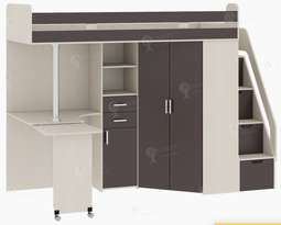 Детская кровать - чердак «КАРАМЕЛЬ 77-03»