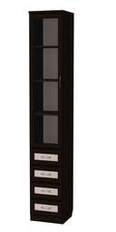 Шкаф для книг с ящиками узкий 205