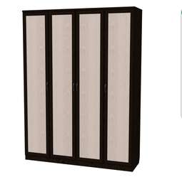 Шкаф 109 для белья со штангой и полками