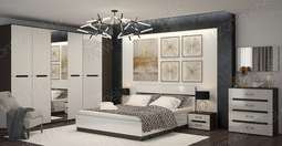 Модульная спальня «Вегас» комп.2 (Горизонт)