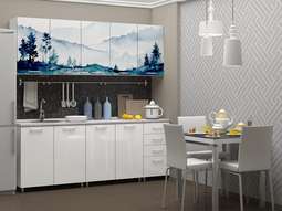 Кухня МДФ 2,0м. с разл. фотопечатью (Рег.058)