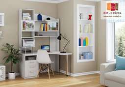 Стол компьютерный «Капитан» с декором Париж (МСТ)