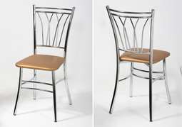 Стул мягкий ЛИОН Хром БИТ