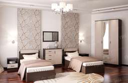 Спальный гарнитур «СОФИЯ» модульный композиция 9 (Памир)