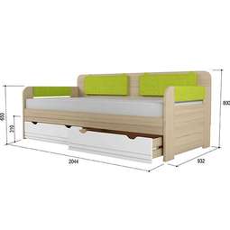 Кровать-тахта Лайм «Стиль 900.4» (Аквилон)