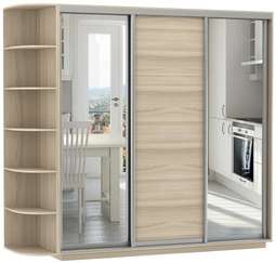 Шкаф-купе «Трио Медиум 2» Три размера Две высоты (Е-1)