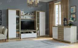 Гостиная «СОНАТА» комп.4, белый глянец (ПАМ)