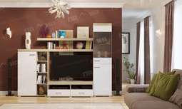 Гостиная «МИСТРАЛЬ» Белый глянец (Памир)