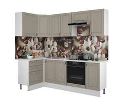 Кухня «Ева» угловая 1,2х 2,4м Модульная (Горизонт)