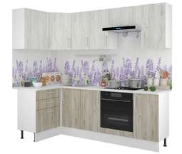 Кухня «Европа» угловая 1,2х 2,4м Модульная (Горизонт)
