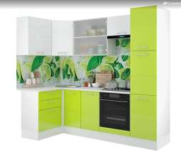 Кухня «Люкс» угловая 1,2х2,45м Модульная (Горизонт)