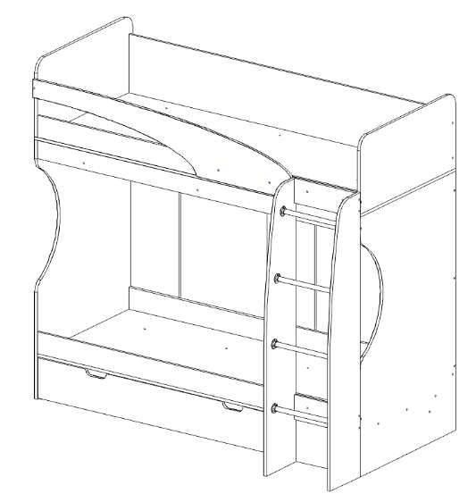 Кровать 2-х ярусная «КАРАМЕЛЬ 77-02» (Атлант) в Нижнем Новгороде фото 4
