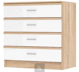 Комод «САКУРА» Белый глянец (Памир)