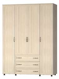 Шкаф 4-х створчатый «Гармония» с зеркалом и без