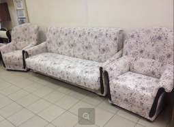 Диван-книжка с креслами УЮТ (Микровелюр)