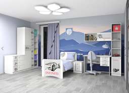 Набор мебели для детской «Смарти Машинки»