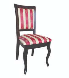 СТУЛ "ЛОРД" КРАСНАЯ ПОЛОСКА ЖАККАРД/ВЕНГЕ