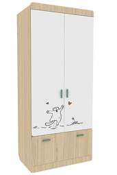 Шкаф распашной «Кот 2» (Аквилон)