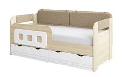 Кровать тахта «Стиль 800.4» Кофе с молоком (Аквилон)