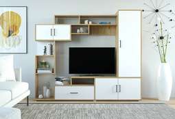 АКЦИЯ!!! Гостиная «ПЕКИН» Белый/Дуб Золотой