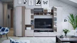 Гостиная «Флай» со шкафом и без (ТриЯ)