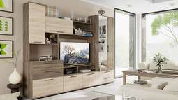 Модульная гостиная «Марта» (Дуб Сонома трюфель/Дуб Сонома)