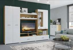 АКЦИЯ!!!Гостиная «НЕНСИ-1» МДФ (Крафт золотой)