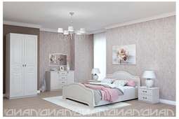 Спальный гарнитур «КЭТ-6» модульный Бодега/Сандал вариант-1