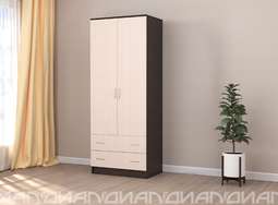 Шкаф 2-х створчатый с ящиками «КЭТ-7»