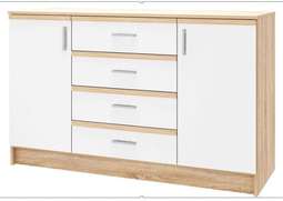 Комод «САКУРА 1400» Белый глянец (Памир)