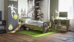 Кровать «ЛЕГО» фотопечать Футбол