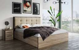 Кровать «ЛИРИКА» с мягким изголовьем, три варианта исполнения