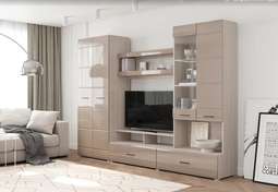 Гостиная «НЕНСИ-1» МДФ (Горизонт)