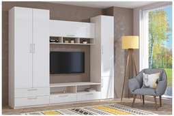 Гостиная «Аллегро-9» Белый глянец