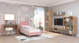 Детская модульная «ЭГО» Дуб Крафт Золотой/ Камень Темный