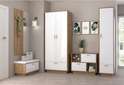 Прихожая модульная «ЭГО» Дуб Крафт Золотой/ Белый глянец в Нижнем Новгороде фото 2
