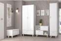 Прихожая модульная «ЭГО» Бетон светлый / Белый глянец в Нижнем Новгороде фото 1