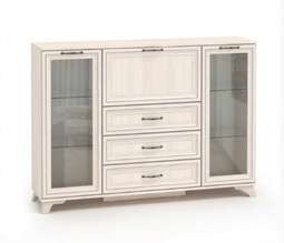 Тумба для гостиной со стеклом большая «Мирелла»