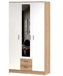 Шкаф 3-х ств. «БЕАТРИС» Трио Белый глянец (Памир)