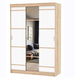 Шкаф-купе «САКУРА» 3-х ств. Белый глянец (Памир)