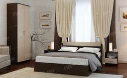 Спальный гарнитур «СОФИЯ» модульный комп.1 (Памир)