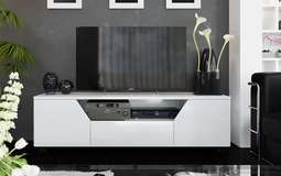 Тумба ТВ «Diamond» тип 4 Белый глянец (ТриЯ)