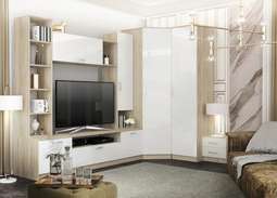 Гостиная «СОФИ» Комплектация 1 модульная (ДСВ)