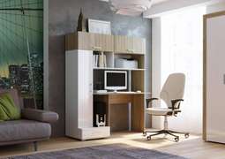 Компьютерный стол «ПКС-1» Белый глянец (Памир)